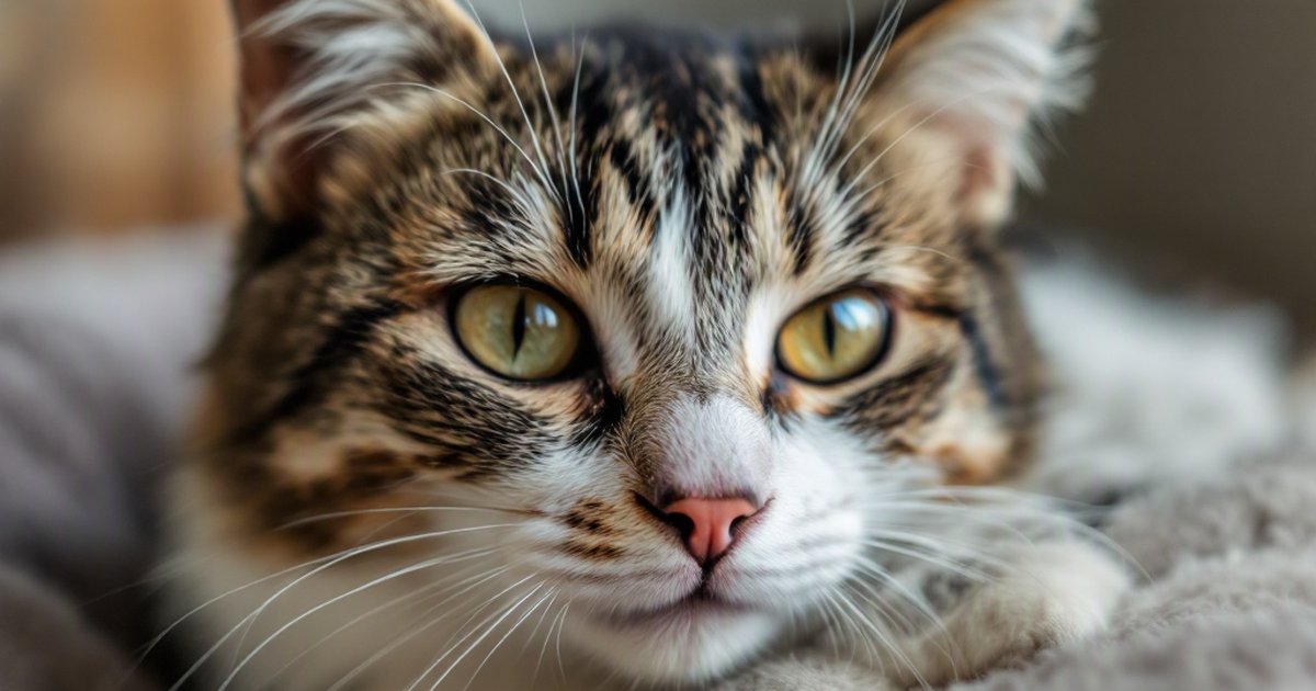 Veterinarian gently examining a cat's ear for ear mites during a routine health check