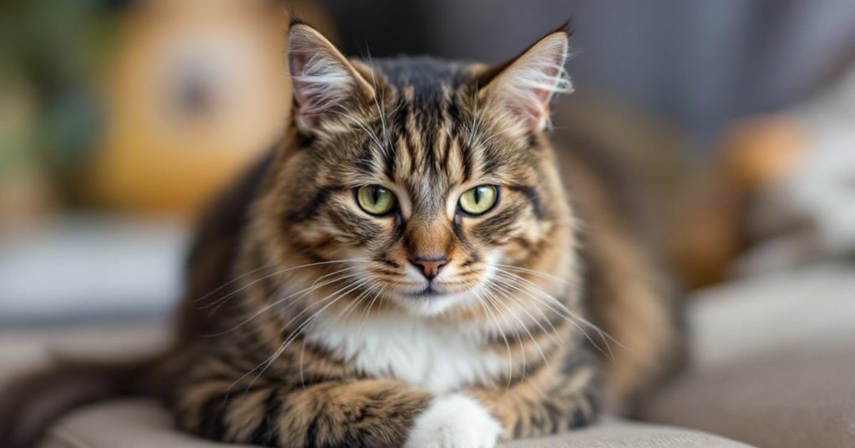 Senior cat sitting calmly near a water bowl, representing feline chronic kidney disease care