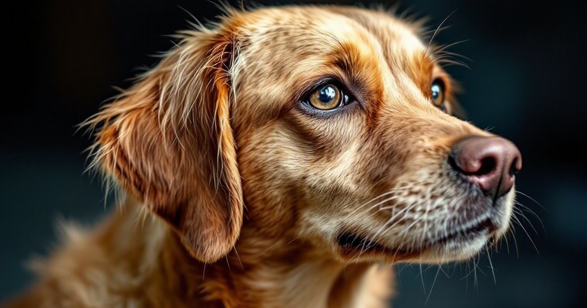 A dog looking tired and unwell, representing the neurologic and respiratory risks of French heartworm infection in dogs