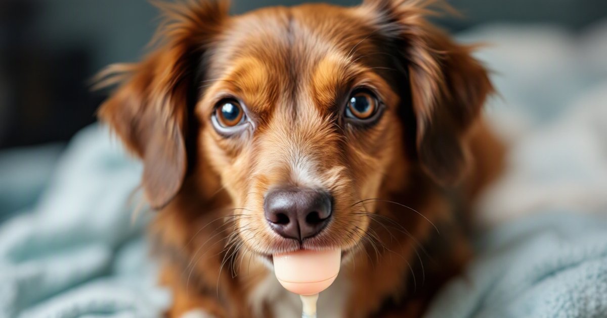 Veterinarian placing a nasogastric feeding tube in a dog recovering from gut surgery, postoperative pet care