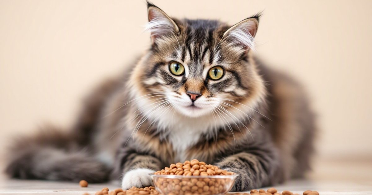 Healthy adult cat with glossy coat resting, illustrating feline skin hydration and nutrition research
