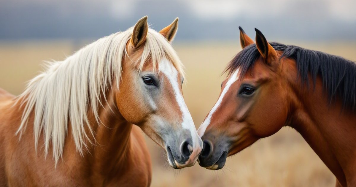 Stallion in a pasture on a hot summer day, illustrating heat stress and equine reproductive health