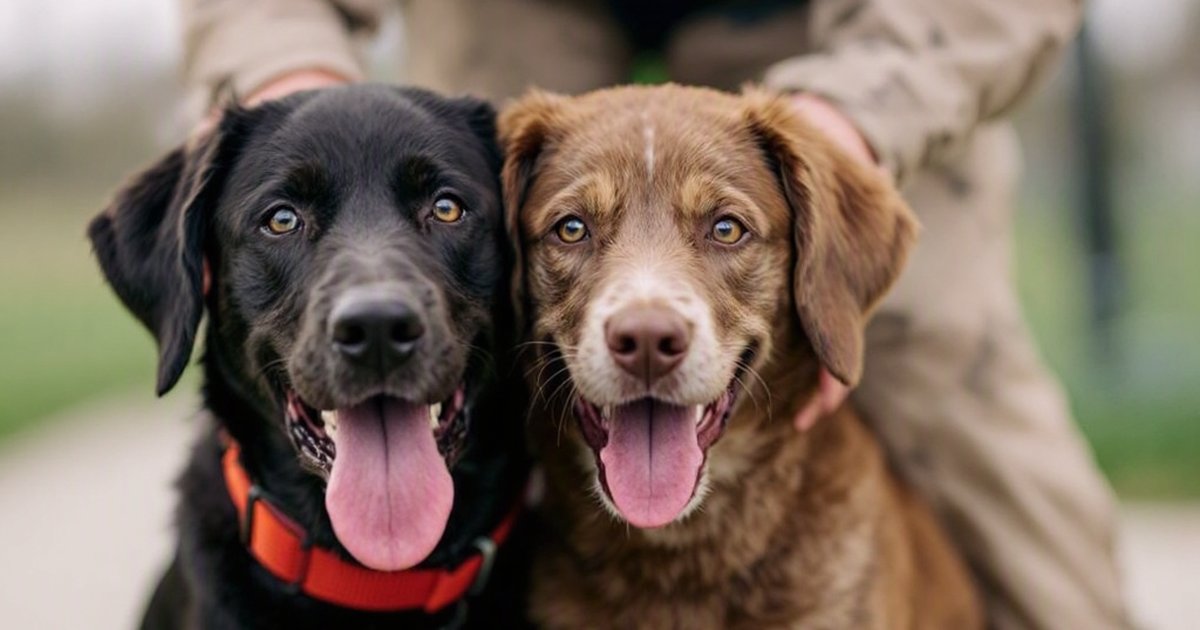 Detection dog being assessed during training, illustrating behavior evaluation for working-dog selection programs