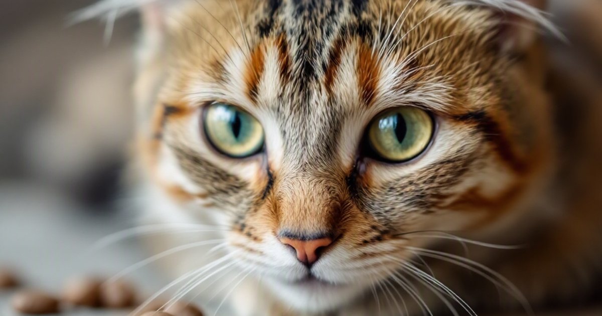 Domestic cat sitting calmly indoors, representing research on how domestication changed feline gut microbiome diversity