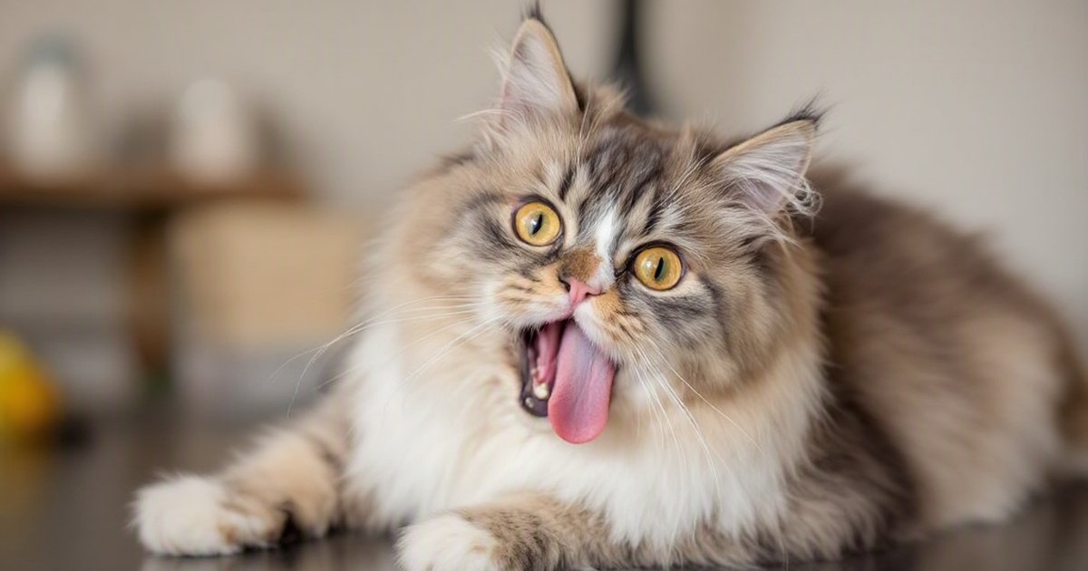 A senior Persian cat resting comfortably at home, receiving gentle care after a cancer diagnosis