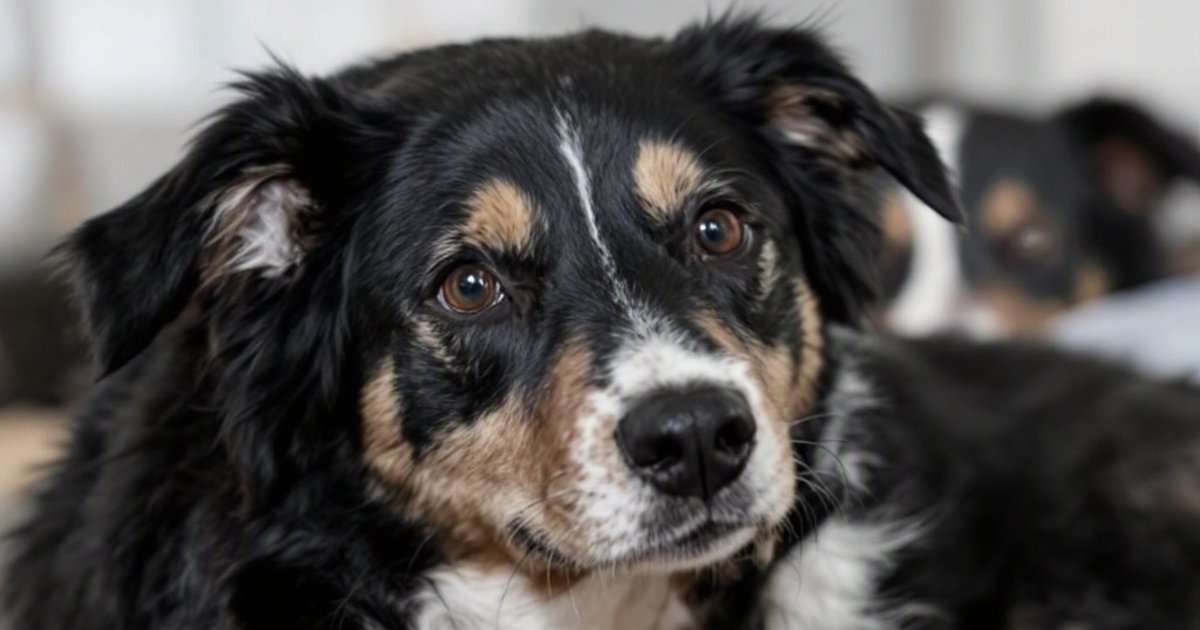 Border Collie resting calmly, representing canine epilepsy research and MRI brain imaging in dogs